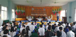 အစိုးရနည်းပညာကောလိပ်(တောင်ဒဂုံ) ပထမအကြိမ် ဝါဆိုသင်္ကန်းဆပ်ကပ် လှူဒါန်းပူဇော်ပွဲကျင်းပခြင်း