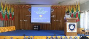 အစိုးရနည်းပညာကောလိပ်(တောင်ဒဂုံ) ယာဉ်စည်းကမ်းလမ်းစည်းကမ်း အသိပညာပေးဟောပြောပွဲအခမ်းအနားကျင်းပခြင်း